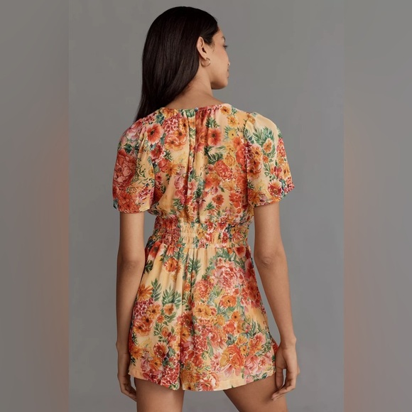 NWT! Anthropologie THE SOMERSET ROMPER: CHIFFON EDITION 🐈 - Picture 3 of 6